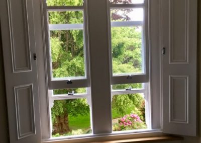 box sash windows with shutters